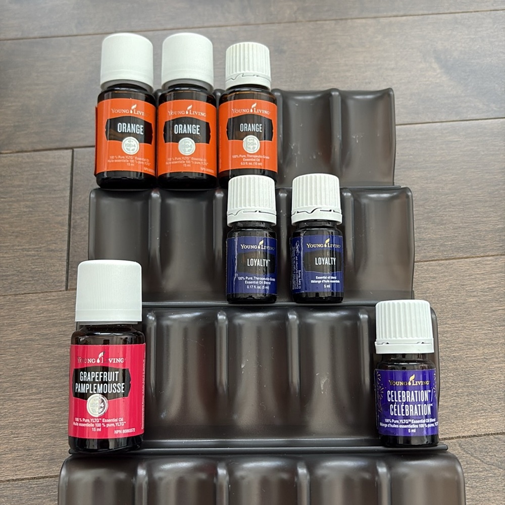 Essential Oil Storage Trays, Slotted Display Stands Rack Bottle Organizer Home